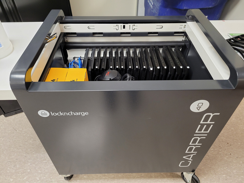 LocknCharge Carrier Charging Cart for egaming equipment