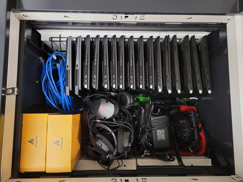 LocknCharge Carrier Charging Cart for egaming equipment