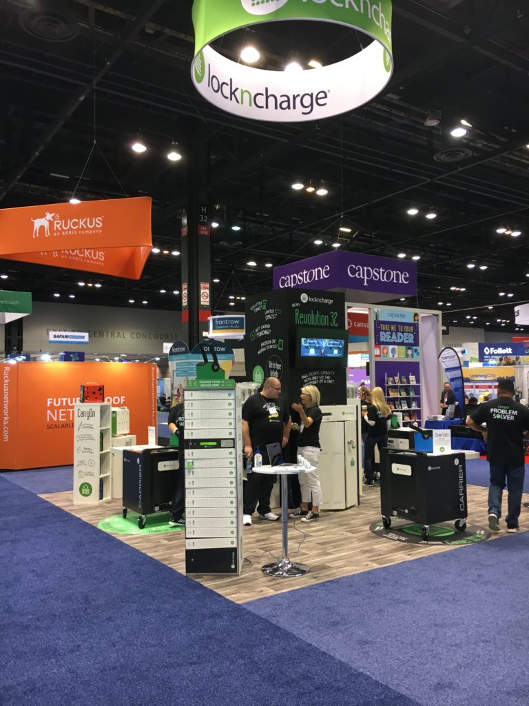 LocknCharge booth at ISTE 2018